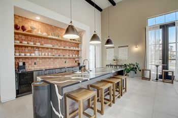 Three hills clubhouse kitchen